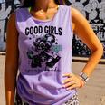 Good Girls Read Spicy Skeleton Book Club Comfort Colors Tank Top Lagoon