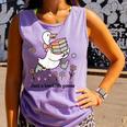 Goose With Books Cute Bookworm Reader Comfort Colors Tank Top Lagoon