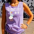 Goose Reading 67 Six Seven Meme Teacher Book Lover Comfort Colors Tank Top Lagoon