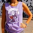 Grim Reaper Bookworm Cute Book Reading Halloween Comfort Colors Tank Top Lagoon