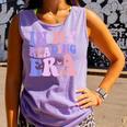 Groovy In My Reading Era Book Lovers Book Reader Comfort Colors Tank Top Lagoon
