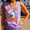 Halloween Book Lover Ghost Boo Pun Read More Boooks Comfort Colors Tank Top Lagoon