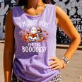 Halloween Book Lover Ghost Witch Books & Pumpkins Comfort Colors Tank Top Lagoon
