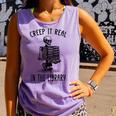 Halloween Skeleton Pun Book Lover Library Joke Comfort Colors Tank Top Lagoon