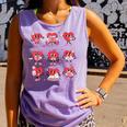Heart Holding Reading Books Valentine Teacher Book Lover Comfort Colors Tank Top Lagoon
