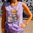 Highland Cow Reading Book Librarian Library Comfort Colors Tank Top Lagoon Highland Cow Reading Book Librarian Library Comfort Colors Tank Top Lagoon