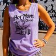 Hot Moms Read Books For Moms Book Lover Comfort Colors Tank Top Lagoon
