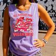 HUGvyn All Booked For Valentines Teacher Book Reading Heart Comfort Colors Tank Top Lagoon