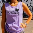 I'd Rather Be Reading Book Lover Bookworm Reading Comfort Colors Tank Top Lagoon