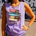 I'm With The Banned Read Banned Books Bookworm Men Women Comfort Colors Tank Top Lagoon