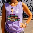 I'm Ok Read Book Reading Librarian Teacher Men Women Comfort Colors Tank Top Lagoon
