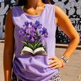 Irises Flowers Book Iris Floral Comfort Colors Tank Top Lagoon