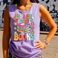 Just A Girl Who Loves Books Reading Cute Bookworm Girls Kids Comfort Colors Tank Top Lagoon