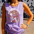 Just One More Chapter Skeleton Reading Cozy Books Comfort Colors Tank Top Lagoon