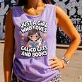 Kawaii Cat And Books Just A Girl Who Loves Both Comfort Colors Tank Top Lagoon Kawaii Cat And Books Just A Girl Who Loves Both Comfort Colors Tank Top Lagoon
