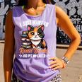 Kawaii Feline Book Reading Read Books Pet My Calico Cat Men Women Comfort Colors Tank Top Lagoon