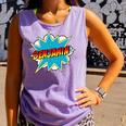 Kids Boys Benjamin Name Personalized Superhero Comic Book Comfort Colors Tank Top Lagoon