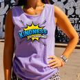 Kindness Is My Superpower Retro Comic Book T-Shirt Comfort Colors Tank Top Lagoon