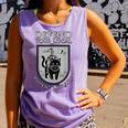 Knight Cat Defend Your Public Library Book Lover Comfort Colors Tank Top Lagoon