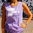 I Know How The Story Ends Book Of Revelation Jesus Is King Comfort Colors Tank Top Lagoon