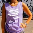 Let's Get Lit Books Comfort Colors Tank Top Lagoon Let's Get Lit Books Comfort Colors Tank Top Lagoon