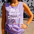Librarian Library Books Reading Reader Comfort Colors Tank Top Lagoon