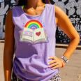 Libraries Are For Everyone Book LGBTQ Ally Gay Pride Month Comfort Colors Tank Top Lagoon