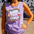 Library Book Fair Vibe Groovy Retro School Reading Nostalgic Comfort Colors Tank Top Lagoon
