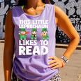 This Little Leprechaun Likes To Read St Patrick's Day Book Comfort Colors Tank Top Lagoon
