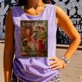 Little Women Book Cover Comfort Colors Tank Top Lagoon