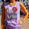 Love Books Reading Comfort Colors Tank Top Lagoon