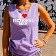 I Love Heart Fictional Men Simple Cute Books Reading Comfort Colors Tank Top Lagoon