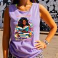 Melanin Book Month Honoring Past Inspiring Pride Comfort Colors Tank Top Lagoon
