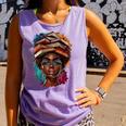 Melanin Girl Afro Book Lover Librarian Teacher Student Comfort Colors Tank Top Lagoon