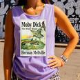 Moby Dick Book Cover Illustration Comfort Colors Tank Top Lagoon