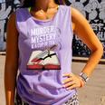 Murder Mystery And a Cup Of Tea Book Humor Comfort Colors Tank Top Lagoon