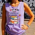 Nerdy Moms Raise Interesting Kids Books Science Comfort Colors Tank Top Lagoon