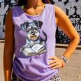 Nerdy Schnauzer Dog Book Lover Glasses Cute Pet For Men Women Kids Comfort Colors Tank Top Lagoon Nerdy Schnauzer Dog Book Lover Glasses Cute Pet For Men Women Kids Comfort Colors Tank Top Lagoon