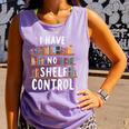 i Have No Shelf Control Book Lovers Book Reading Library Comfort Colors Tank Top Lagoon