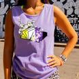 Non-Binary Book Lover Nonbinary Daisy LGBT Reading Pride Comfort Colors Tank Top Lagoon