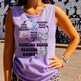 Nothing Beats Reading Rock Paper Scissors Reader Book Lover Comfort Colors Tank Top Lagoon