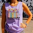Occupational Therapy Wildflower Book OT Therapist Assistant Comfort Colors Tank Top Lagoon