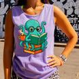 Octopus Reading Book Reading Bookworm Reader Comfort Colors Tank Top Lagoon Octopus Reading Book Reading Bookworm Reader Comfort Colors Tank Top Lagoon