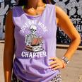 One More Chapter Skeleton Reading Books Lovers Readers Comfort Colors Tank Top Lagoon