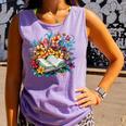Open Book With Colorful Floral Reading Magic Comfort Colors Tank Top Lagoon Open Book With Colorful Floral Reading Magic Comfort Colors Tank Top Lagoon