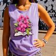 Orchids Flowers Book Floral Comfort Colors Tank Top Lagoon