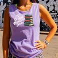 The Original Handheld Device Book Fair Book Lover Comfort Colors Tank Top Lagoon
