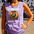 Owl I'm Retired Reading Books Is My Job Comfort Colors Tank Top Lagoon Owl I'm Retired Reading Books Is My Job Comfort Colors Tank Top Lagoon