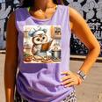 Owl Learning To Cook With Cookbook Chef Apron Stove Cooking Comfort Colors Tank Top Lagoon