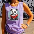 Panda With Book For Reading Enthusiasts Comfort Colors Tank Top Lagoon Panda With Book For Reading Enthusiasts Comfort Colors Tank Top Lagoon
